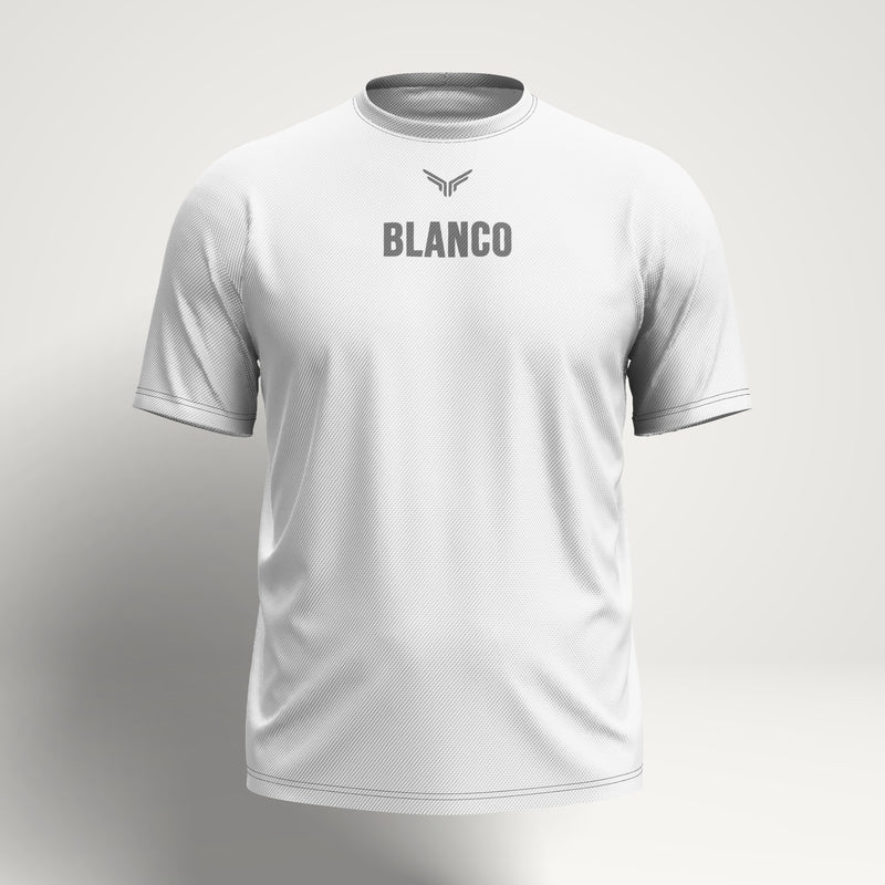 Blank padel T-shirt template, front view – Radar Padel